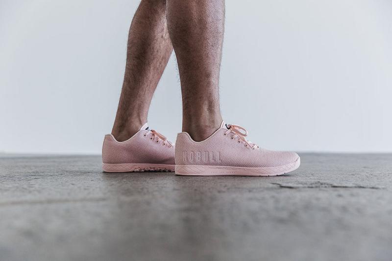 Men's Nobull Blush Heather Trainers Pink | SG L2396I